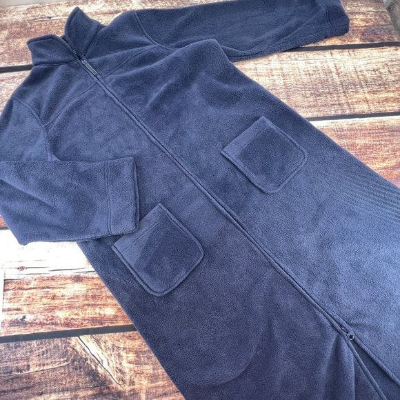 L.L. Bean Intimates & Sleepwear Ll Bean Women Bright Navy Full Zip